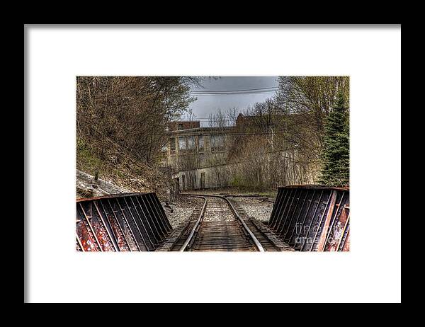 Tracks Framed Print featuring the photograph Down the Tarcks by Jim Lepard