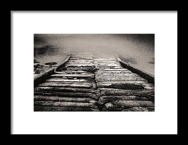 Lith Print Framed Print featuring the photograph Down to the water by Arkady Kunysz