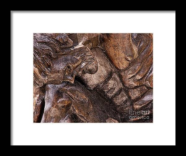 Sculpture Framed Print featuring the photograph Downcast by Tom Brickhouse