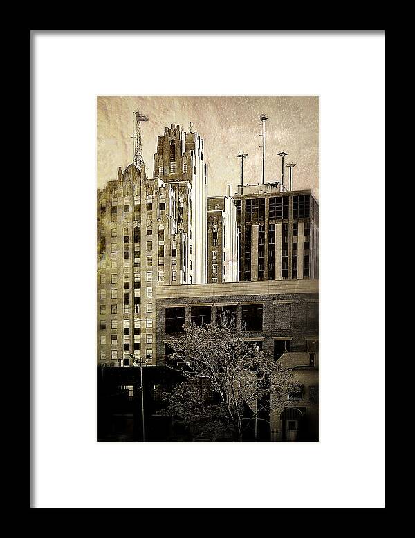 City Framed Print featuring the photograph Downtown Flint 1 by Scott Hovind
