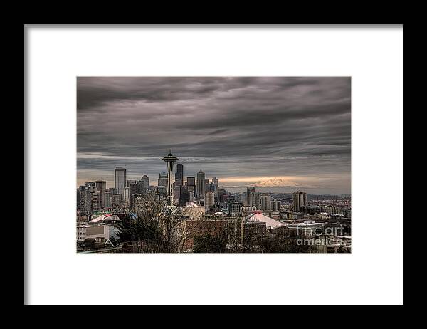 Seattle Framed Print featuring the photograph Downtown Seattle by Eddie Yerkish