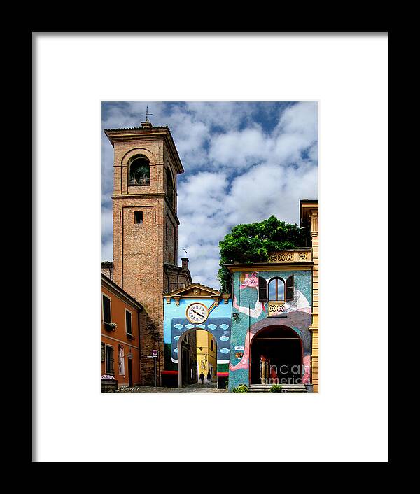 Dozza Framed Print featuring the photograph Dozza.Italy.City of Art by Jennie Breeze