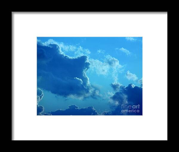 Nature Framed Print featuring the photograph Dragon Cloud by Leo Sopicki