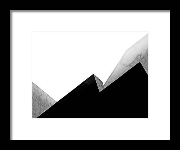 Minimalism Framed Print featuring the photograph Dramatic Lines by Prakash Ghai