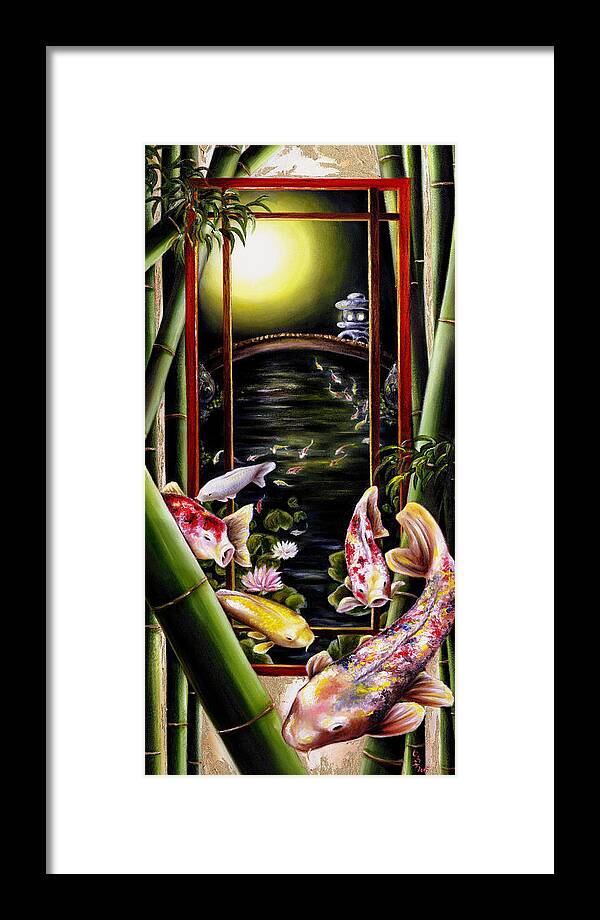 Japanese Framed Print featuring the painting Dream by Hiroko Sakai