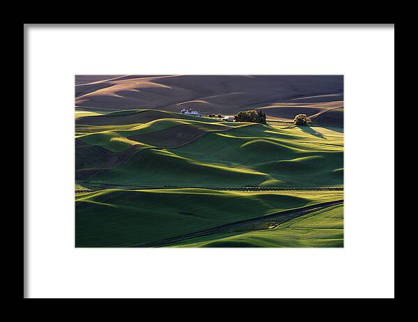 Palouse Framed Print featuring the photograph Dream Land #3 by ??? / Austin
