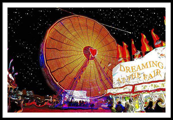 Dreaming At The Fair Framed Print featuring the painting Dreaming at the Fair by David Lee Thompson