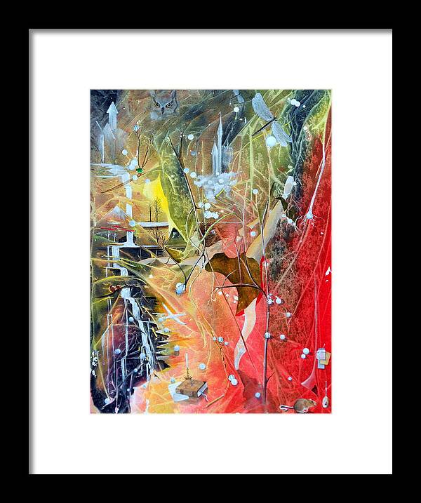 Dancer Framed Print featuring the painting Dreamscape of Aaralyn by Jackie Mueller-Jones