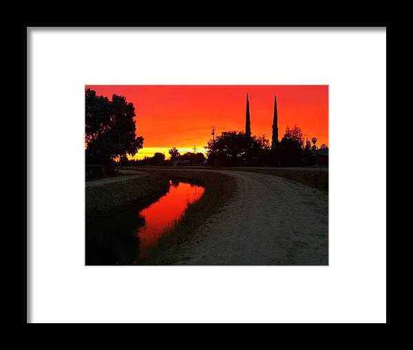 Orange Sky Framed Print featuring the photograph Dreamset by Nathan Ragsdale