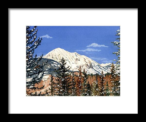 Water Color Paintings Framed Print featuring the painting Dressed For Winter by Barbara Jewell