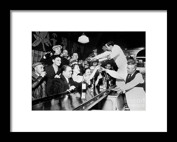 We Want Beer Framed Print featuring the photograph Drink Up by Jon Neidert