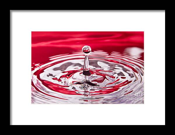 Water Framed Print featuring the photograph Drop by Christine Sponchia