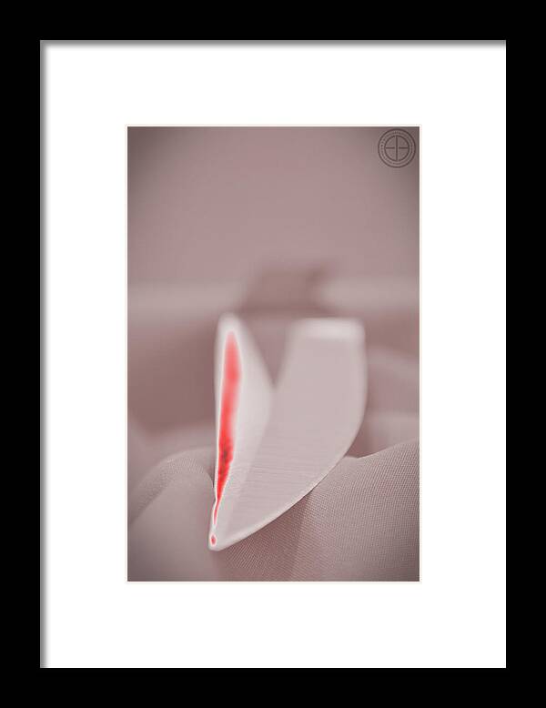 Knife Framed Print featuring the digital art Drop by Jorge Estrada