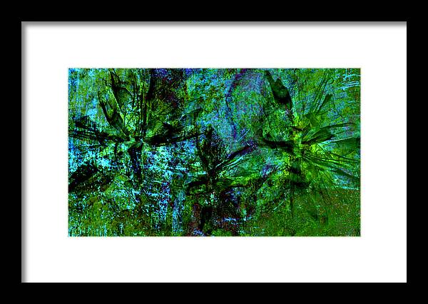 Abstract Art Framed Print featuring the mixed media Drowning by Ally White