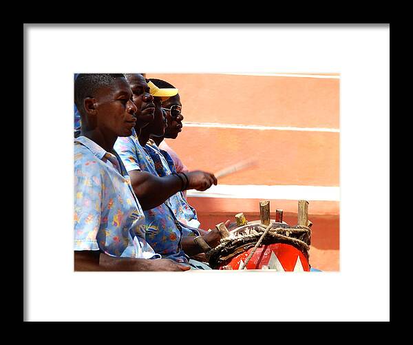 Haiti Framed Print featuring the photograph Drummers Labadee Haiti by David Coleman