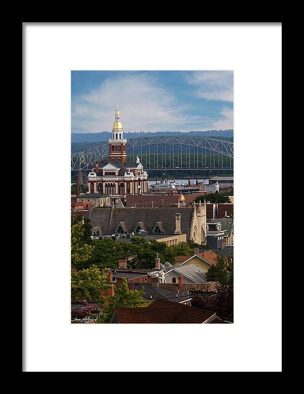 Landscape Framed Print featuring the photograph Dubuque Iowa by Jane Melgaard