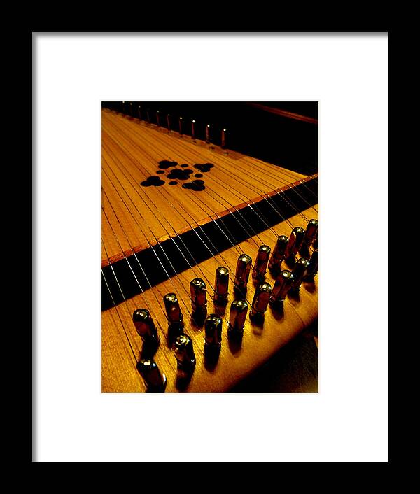 Music Framed Print featuring the photograph Dulcimer by Mary Beth Landis