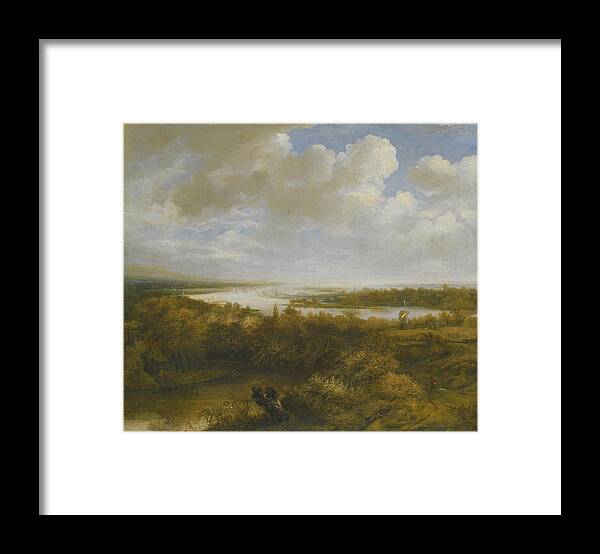 Attributed To Philips Koninck Framed Print featuring the painting Dune Landscape by Celestial Images