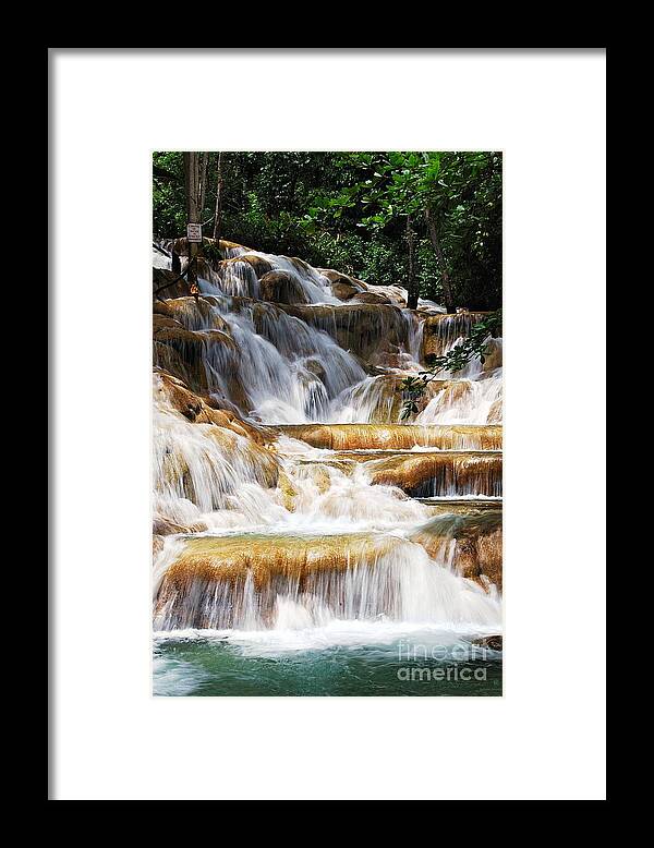Waterfall Framed Print featuring the photograph Dunn Falls by Hannes Cmarits