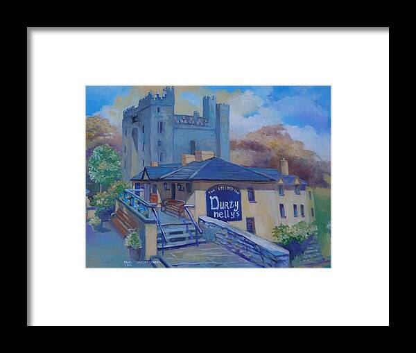 Durty Nellies Framed Print featuring the painting Durty Nellys And Bunratty Castle Co Clare Ireland by Paul Weerasekera