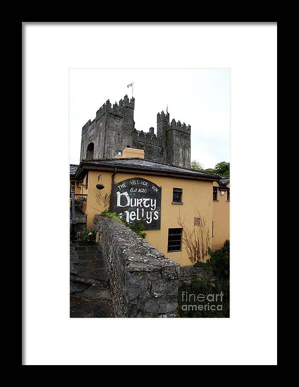 Pub Framed Print featuring the photograph Durty Nellys And Bunraty Castle by Christiane Schulze Art And Photography