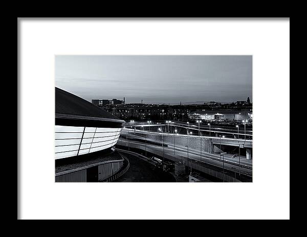 Cityscape Framed Print featuring the photograph Dusk over the Expressway by Stephen Taylor
