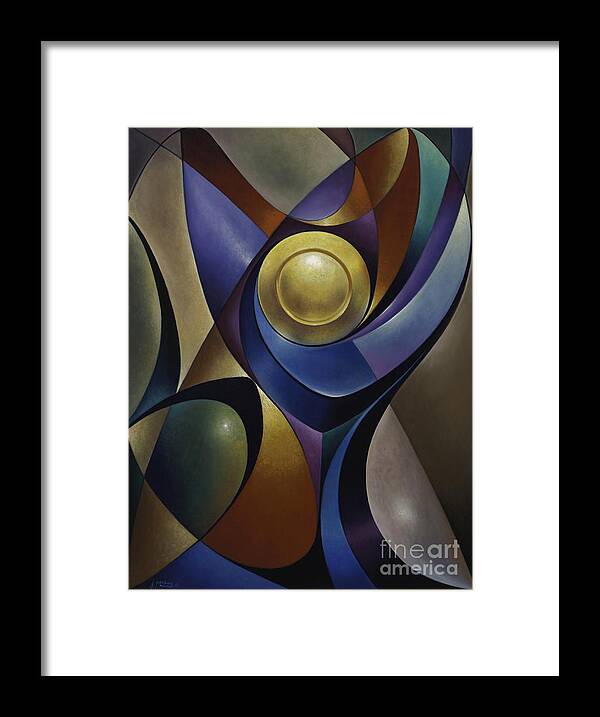 Stained-glass Framed Print featuring the painting Dynamic Chalice by Ricardo Chavez-Mendez