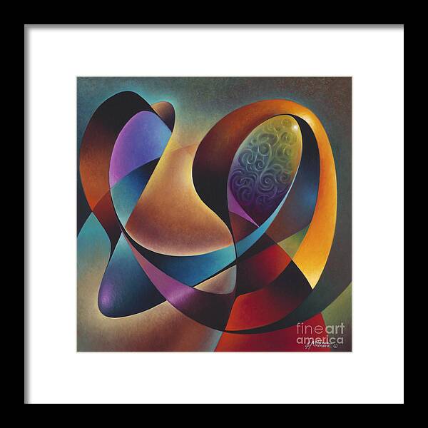 Dynamic Framed Print featuring the painting Dynamic Series #13 by Ricardo Chavez-Mendez