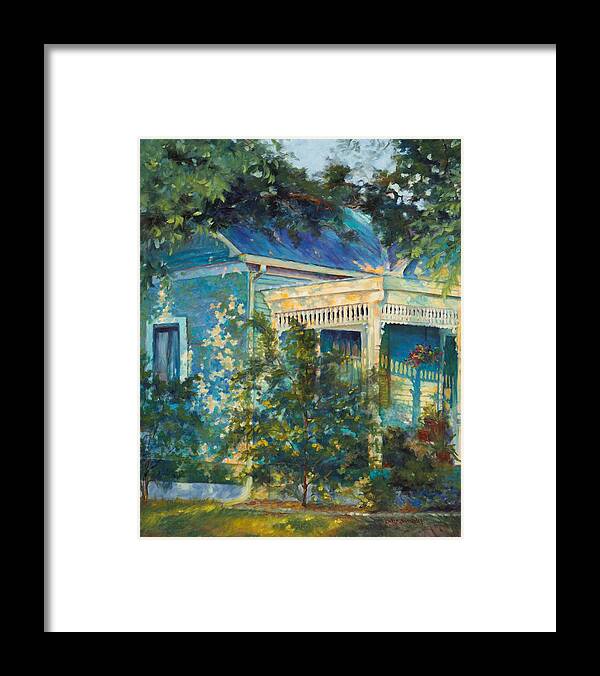 Dappled Light Framed Print featuring the painting Early Evening Stroll by Chris Brandley