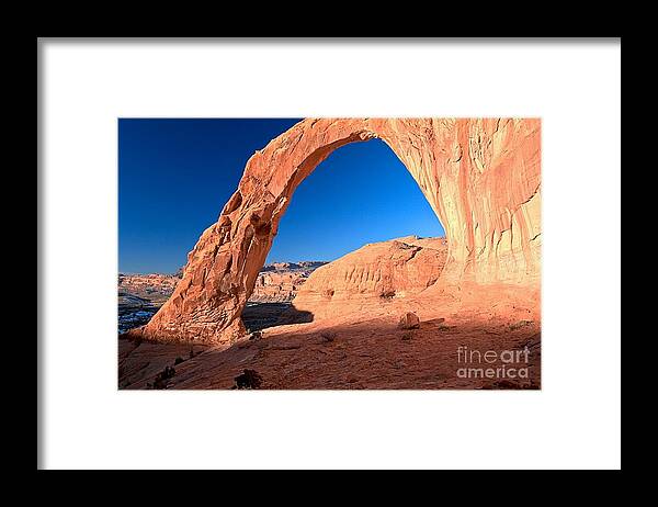 Corona Arch Framed Print featuring the photograph Early Light On Corona by Adam Jewell