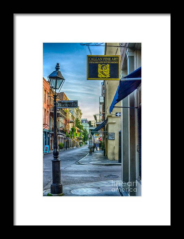 2014 Framed Print featuring the photograph Early Morning in French Quarter NOLA by Kathleen K Parker