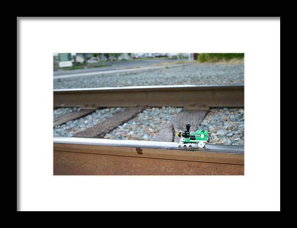 Train Framed Print featuring the photograph Easy does it by Marie Neder