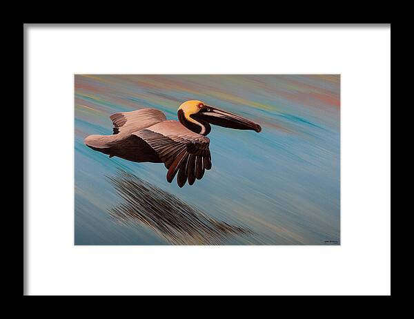 Art Framed Print featuring the painting Easy Glider by Matthew Haddaway