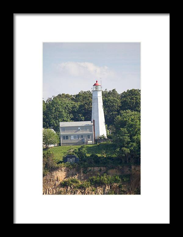 Eatons Neck Lighthouse Framed Print featuring the photograph Eatons Neck Lighthouse by Susan Jensen