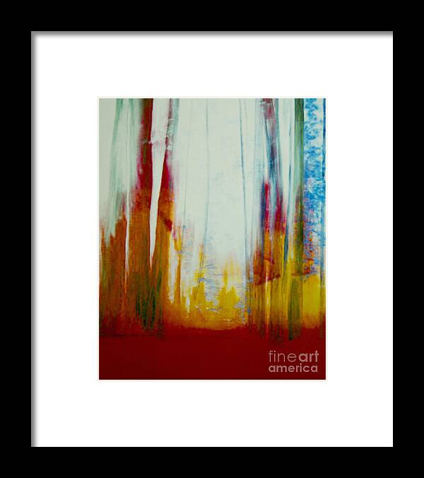 Trees Framed Print featuring the painting Echo of the Ancient Ones by Jeanette French