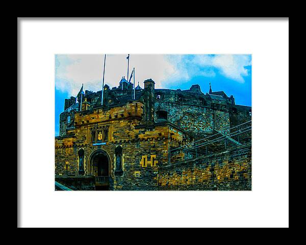 Edinburgh Framed Print featuring the photograph Edinburgh Castle by James Canning