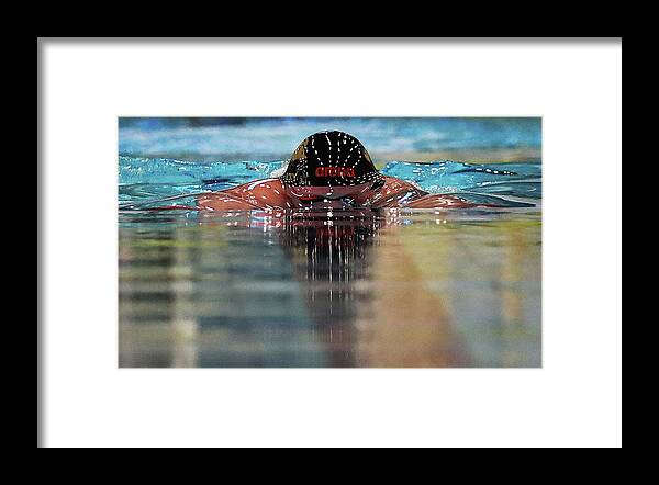 Breaststroke Framed Print featuring the photograph Edinburgh International Swim Meet 2018 by Ian Macnicol