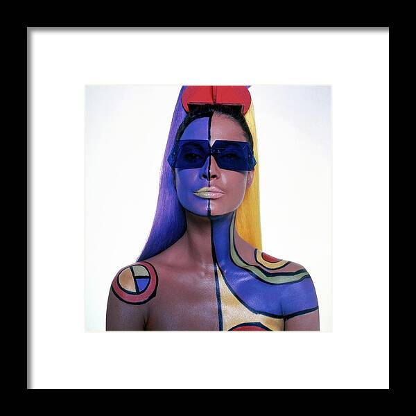 Beauty Framed Print featuring the photograph Editha Dussler Wearing Body Paint by Horst P. Horst
