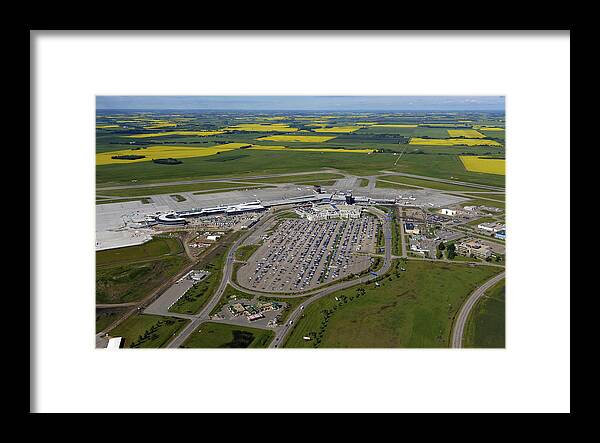 Alberta Framed Print featuring the photograph Edmonton International Airport, Edmonton by Bernard Dupuis