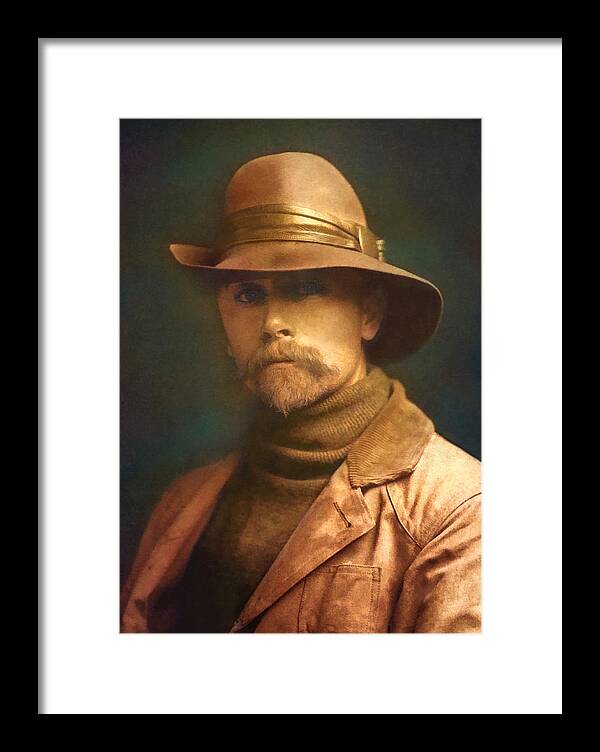 Edward S Curtis Framed Print featuring the digital art Edward S. Curtis 1899 by Rick Wicker
