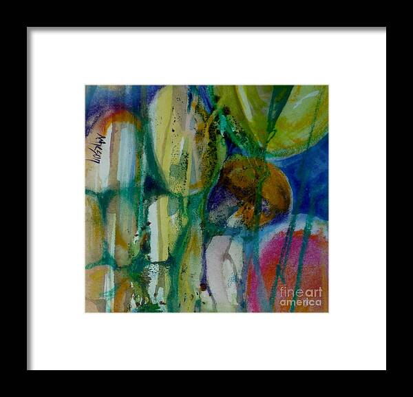 Stamping Framed Print featuring the painting Egg 2 by Donna Acheson-Juillet