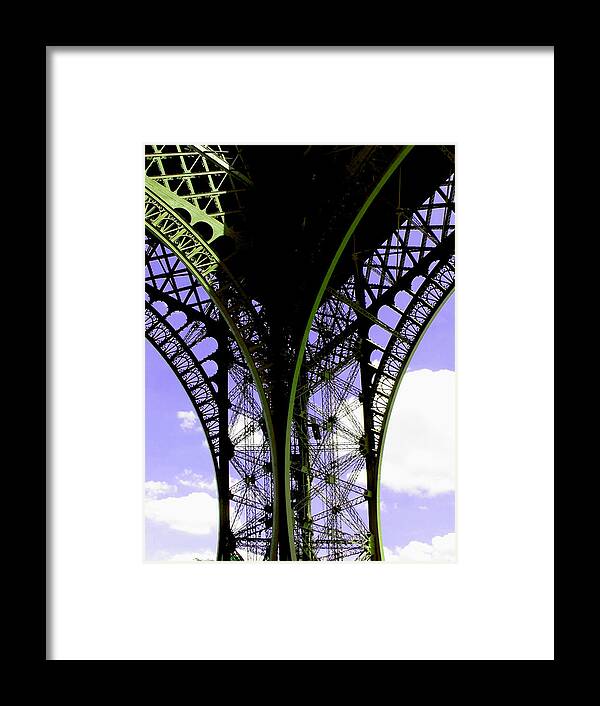 Paris Framed Print featuring the photograph Eiffel Lace by Kathy Corday