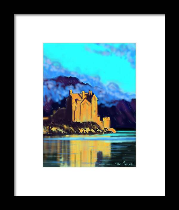 Glenn Marshall Framed Print featuring the painting Eilean Donan Castle by Glenn Marshall