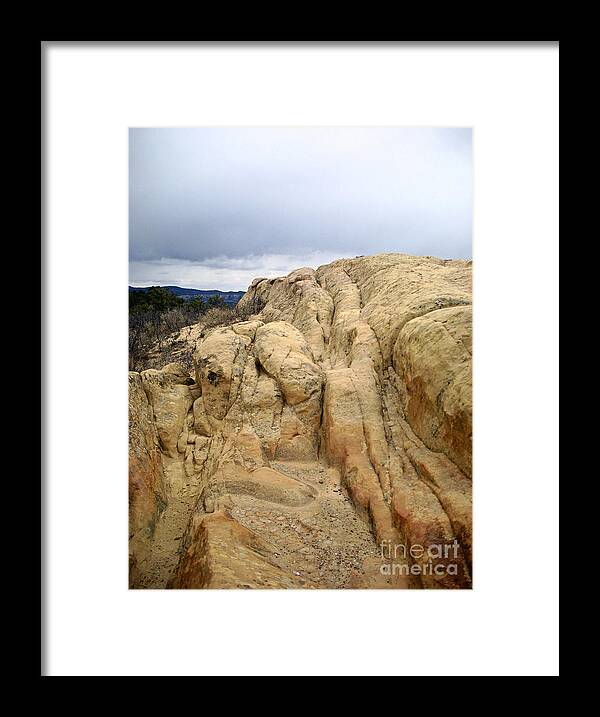 El Malpais Framed Print featuring the photograph El Malpais Sand Bluff 3 by Birgit Seeger-Brooks