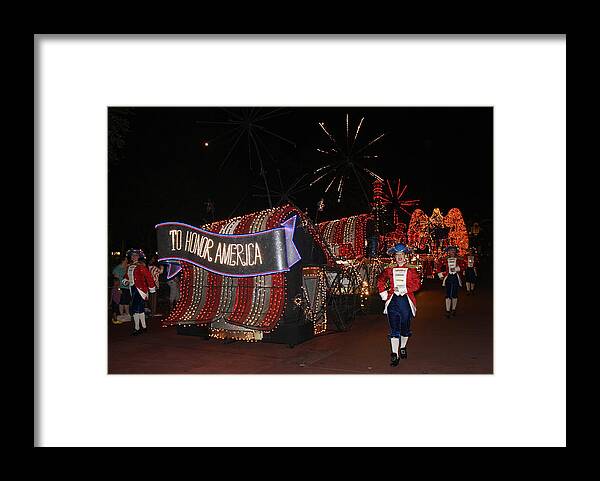 Parade Framed Print featuring the photograph Electric America by David Nicholls