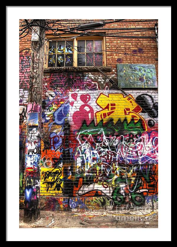 Graffiti Framed Print featuring the photograph Electric Feel by Anthony Wilkening
