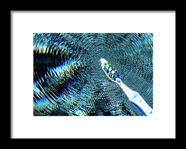 Electric Framed Print featuring the photograph Electric Toothbrush by Farol Tomson