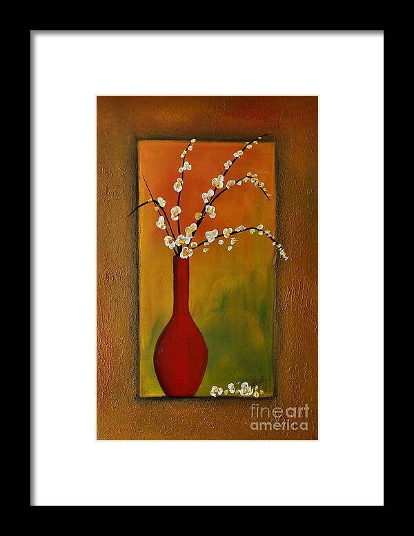 Flowers Framed Print featuring the painting Elegant Bouquet by Preethi Mathialagan