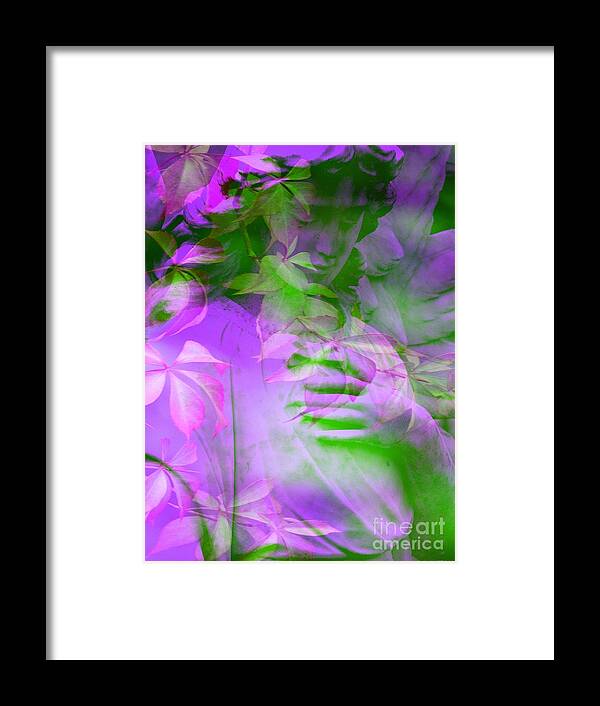 Elemental Angel 2 Framed Print featuring the digital art Elemental Angel 2 by Elizabeth McTaggart