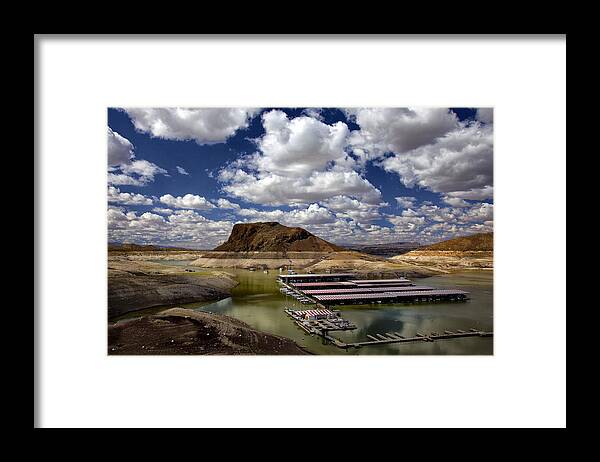 New Mexico Framed Print featuring the photograph Elephant Butte Lake View by Diana Powell